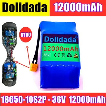 

Dolidada 10s2p 36V Li ion rechargeable battery 12000MAH 8.8ah single cycle voltage HoverBoard battery