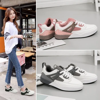 

Women Casual Fashion Sports Shoes Autumn Brand Students Flat Shoes With Breathable Non-slip Walking Shoes Trend Lady Shoes