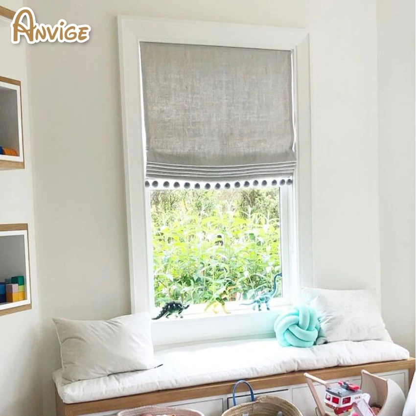 

Modern Roman Blinds Full Blackout/Light Filter Roman Shades ,Easy Install Washable Curtains ,Customized Window Curtain Drape