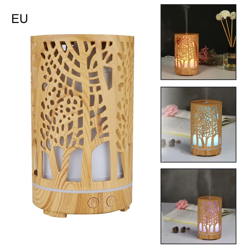 As Shown Wood Design Aromatherapy cool mist maker for home Essential Oil Aroma Diffuser Ultrasonic Air Mist Humidifier USB Aroma Diffuser - Цвет: As Shown
