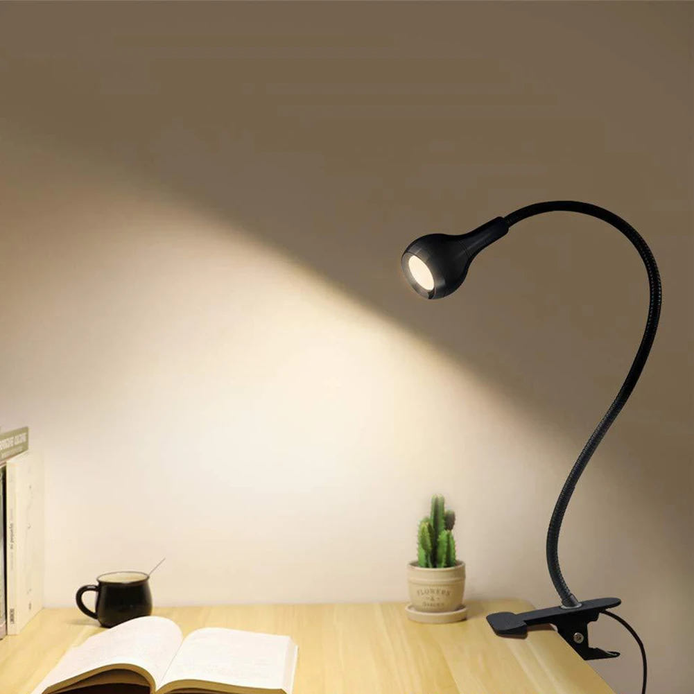 

LED Desk Lamp with Clamp Dimmable Reading Light Eye-Care USB Table Lamp LED Bedside Lamp Baby Night Light Clip Night Lamp