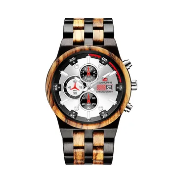 

Men Wooden Quartz Watch Vintage Sport Luminous Round Wrist Watch Party Dress Business Wooden Watch For Male Erkek Kol Saati