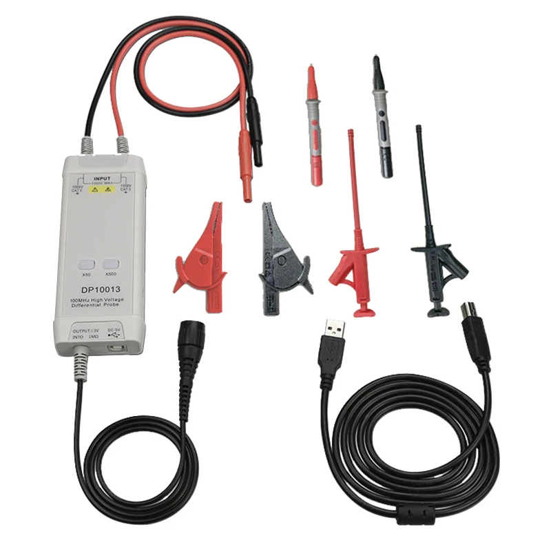

USB Oscilloscope High Voltage Differential Probe Kit for Digital Smart Support Multi-probe Cascade Power Supply WWO66