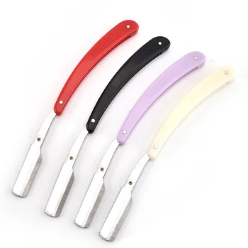 

Stainless Steel Vintage Razor Manual Razor Hairdressing Scraping Plastic Folding Manual Haircut Knife Shaving Knife G1122