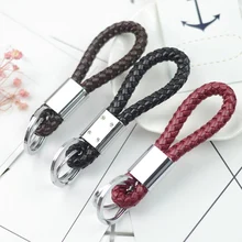 Металлический брелок для ключей из нержавеющей стали для Chevrolet BMW 1 3 5 6 7 кожаный брелок для ключей для HONDA KIA Citroen TOYOTA