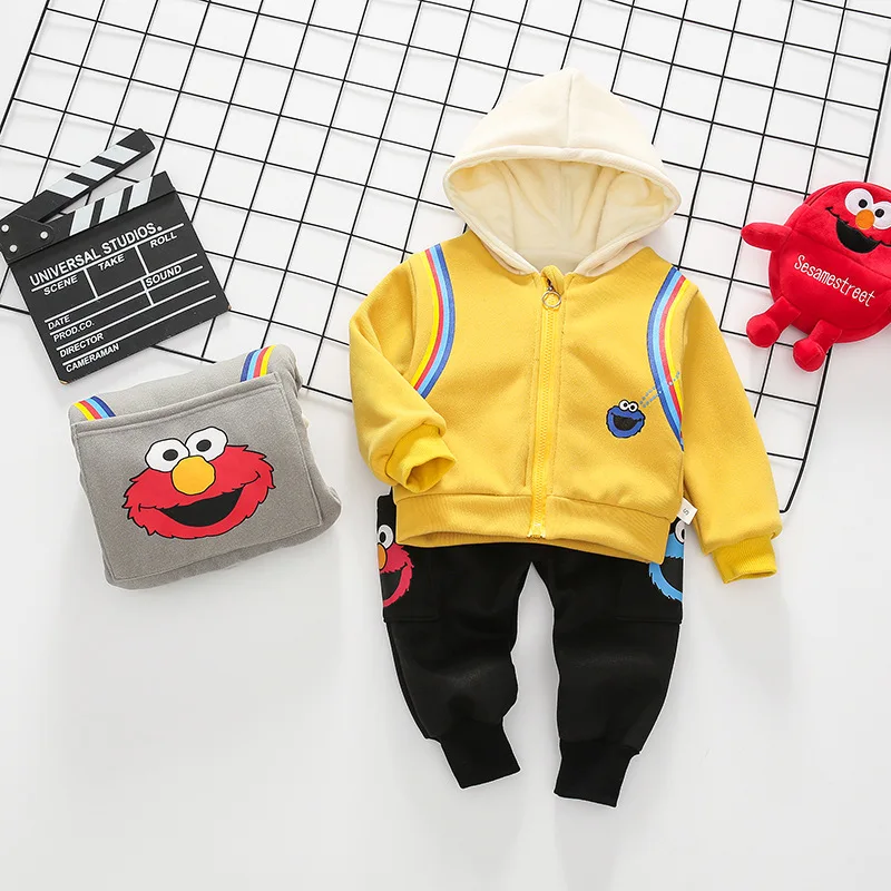 

BOY'S Thick Set Children Autumn And Winter Fashion Childrenswear Small CHILDREN'S Western Style Winter Tops Baby Korean-style pl