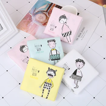 

60Pcs/Pack Random Portable Sanitary Paper 3 Ply Disposable Facial Paper Tissues Thickened Cute Colorful Cartoon Printing Napkins