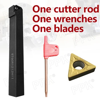 

STGCR1212H11+1pcs TCMT110204 External Turning Tool TCMT Carbide Inserts Lathe Cutter Bar Boring Tool holder