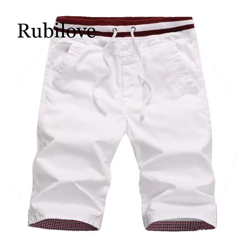 Rubilove, Новое поступление, хлопковые мужские шорты, мужские пляжные облегающие шорты для бега