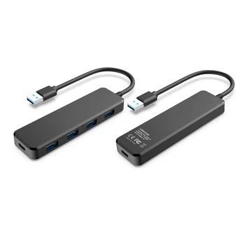 

4 Ports External With Extended Cable High Speed Data Transmission Stable USB3.0 Hub Gaming Converter For PC Laptop Splitter