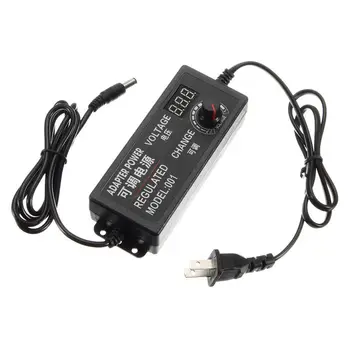 

9-24V 3A 72W Speed Control Volt AC/DC Adjustable Power Adapter Supply Display Sn US Plug Chargers Accessories