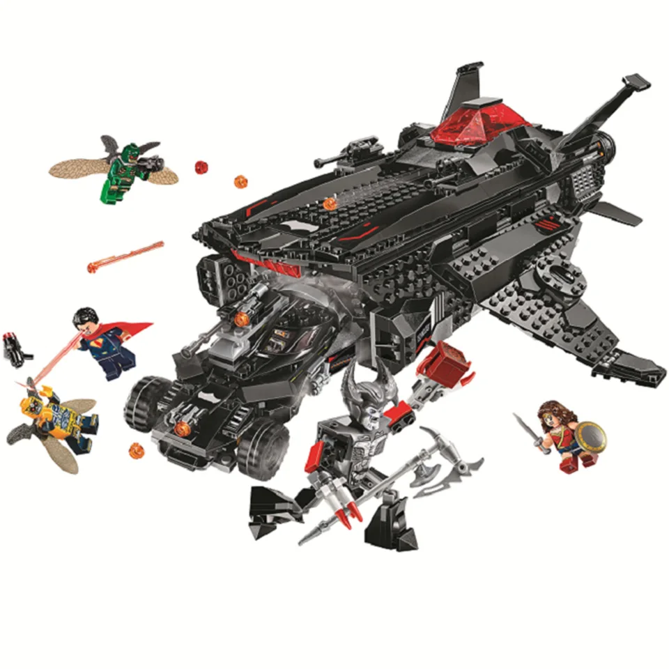 DC Comics Super Heroes Batman Flying Fox Batmobile Airlift Attack Building Blocks Legoinglys Batman