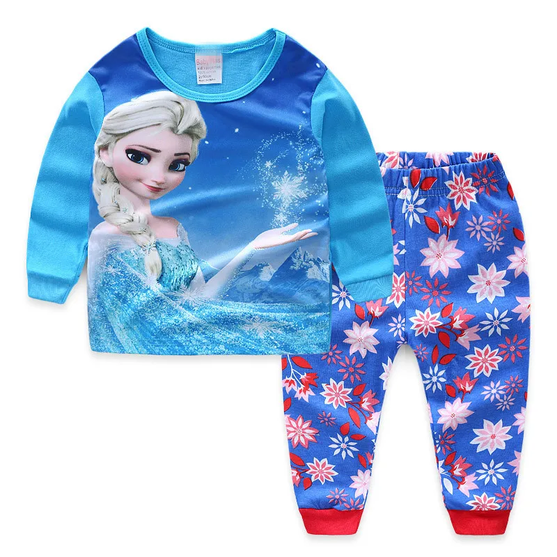 Пижама с единорогом Рождественская Пижама для девочек, детская пижама с рисунком динозавра, комплект одежды для сна для маленьких девочек - Цвет: P7004 Clothes sets