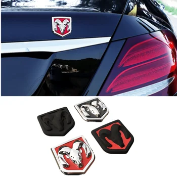

For Dodge Ram Logo Caliber Jcuv Journey Caravan Charger Durango Ram 1500 Nitro Car Rear Emblem Metal Auto Sticker Accessories