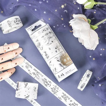 

5pcs/pack Fresh Style Gilding Washi Tape Adhesive Masking Tapes DIY Scrapbooking Dairy Photo Album Kawaii Stationery Supplies