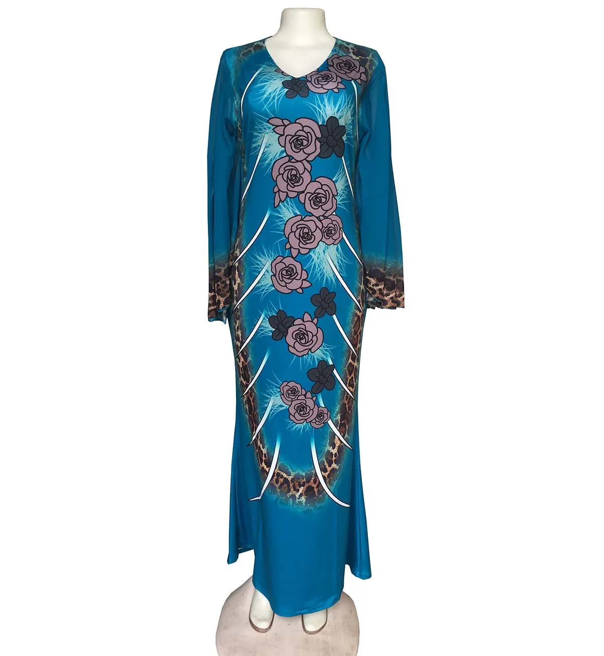 Высокое качество Турция мусульманский плащ Одежда женщин мусульманских стран для женщин цветочный принт Дубай Кафтан халат Африканский платье Турецкая абайя