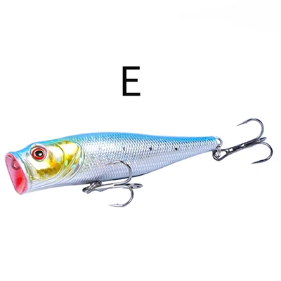 Angryfish, лидер продаж, 1 шт., 90 мм, 13,5 г, лучшая наживка-Поппер, 5 цветов, жесткая наживка, Искусственные воблеры, пластиковые рыболовные снасти - Цвет: E