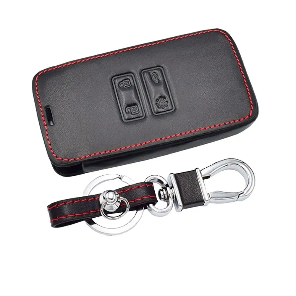 

Genuine Leather Remote Car Key Case Cover Shell for Renault Koleos Kadjar 16-17