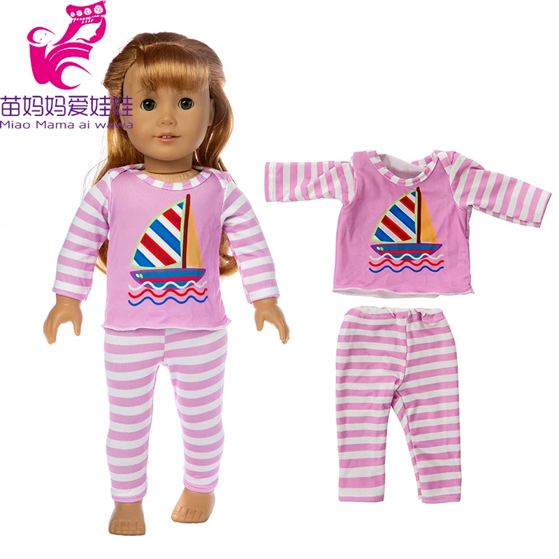 18 дюймов американская Кукла Одежда Набор для новорожденных кукла брюки одежда 1" девушка кукла пальто - Цвет: No 64A