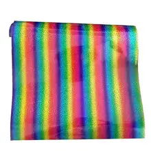 Теплопередающая виниловая Радужная виниловая HTV для футболок термопресс для утюга на виниловой переноске DIY сумка для одежды легко режется и сорняковая пленка