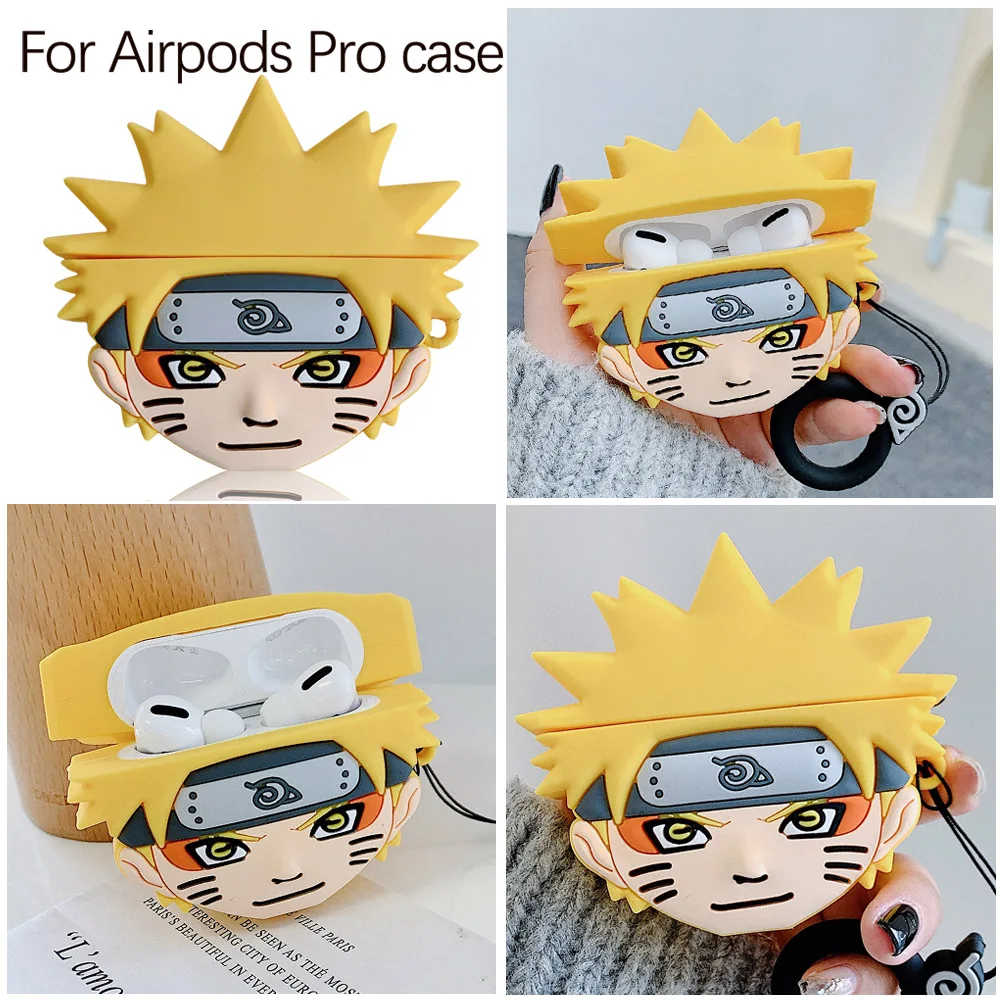 Чехол с 3D рисунком Наруто Какаси пэйне для Airpods Pro чехол японским аниме Bluetooth