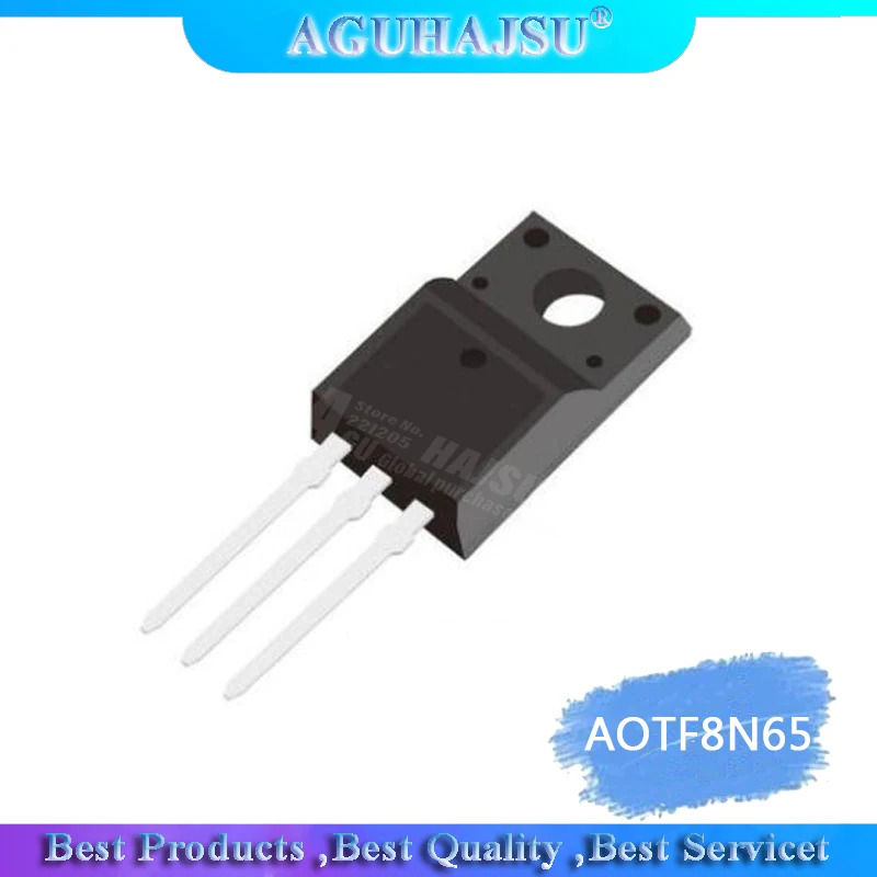 10 шт./лот AOTF8N65 TF8N65 8N65 AO TO 220F|integrated circuit|circuit integre |