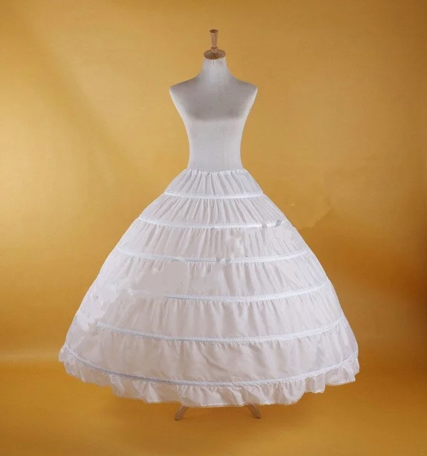 Bridal Hoop Skirt Wedding Petticoat Accessories Crinoline Slip White 4