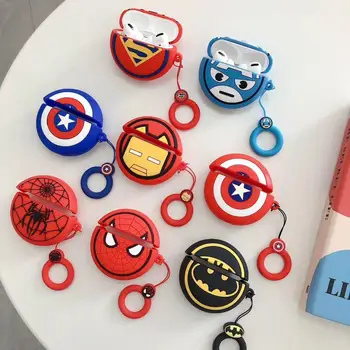 

100pcs Superheros Earphone Case For Airpods Pro Shockproof Cover For AirPods 3 Cases Earphones Protective Case for Airpod