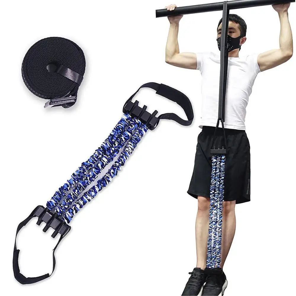 

Adjustable Pull Up Assistance Band System Elastic Resistance Band to Improve Arm Shoulders Chest Strength Hanging Body Chin Up