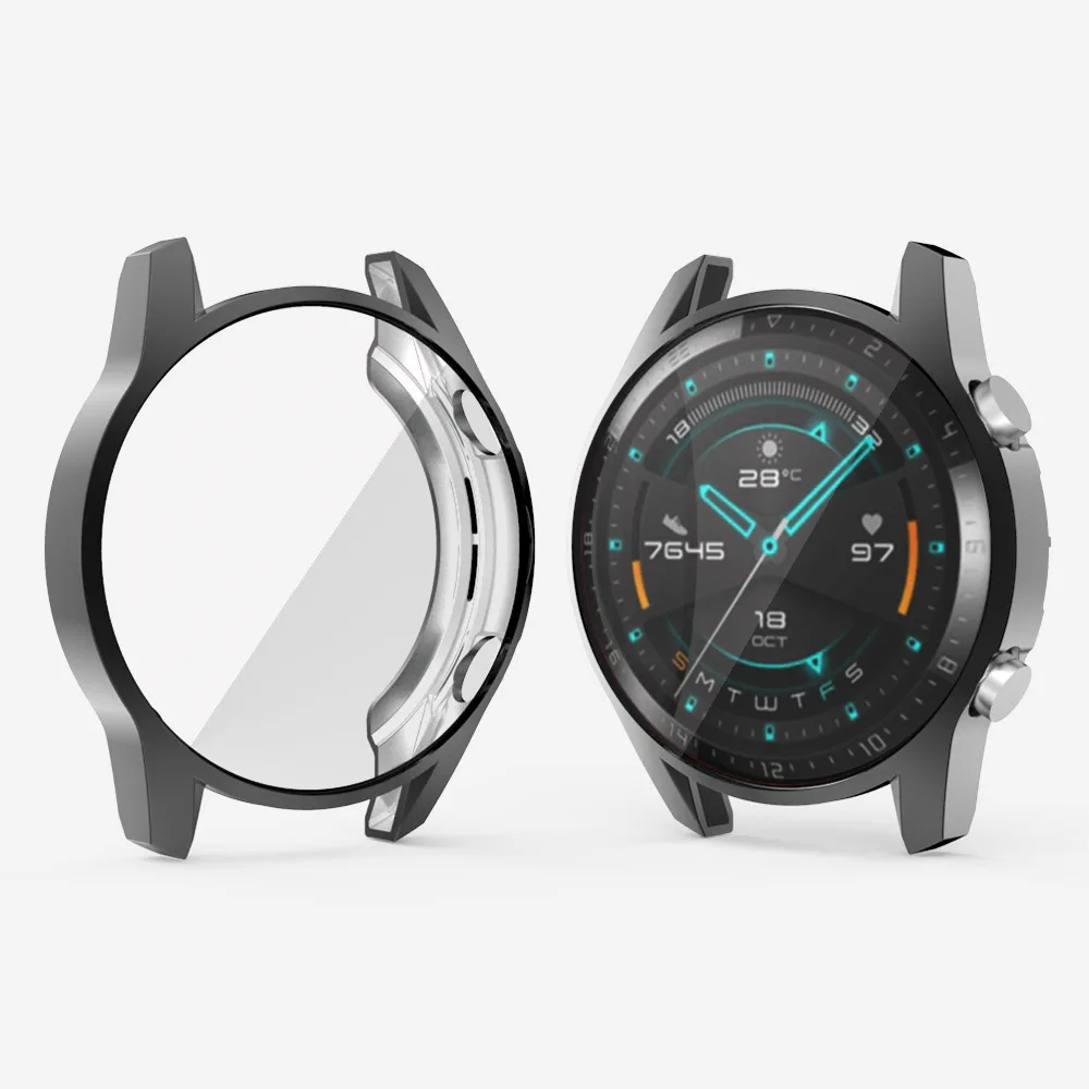 Защитный чехол для часов huawei Watch GT 2 Чехол 46 мм Мягкая Силиконовая защита для экрана из ТПУ чехол для GT 2 защитный чехол