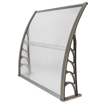

[US-W]HT-100 x 100 Household Application Door & Window Rain Cover Eaves Gray Holder
