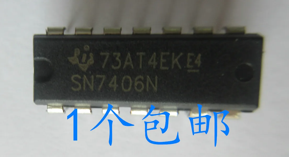 10 шт в упаковке, новая SN7406N DIP-14 SN7406