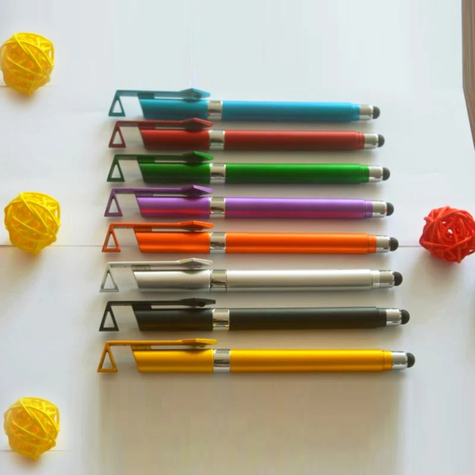 

Newest Multi-function 3 in 1 Tablet Stylus Touch Screen Pen Ball pen Cell Phone Stand Holder DIY
