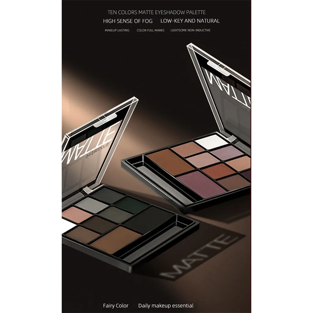 Полностью матовые 10 теней для век Pan Pumpkin Smoky Eye Shadow Nude Eye Shadow