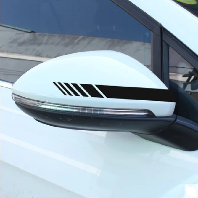 Car Sticker Rearview Mirror Decal Stripe for alfa romeo giulietta audi a3 8v fiat 500x mercedes bmw e46 panda mini cooper | Автомобили и