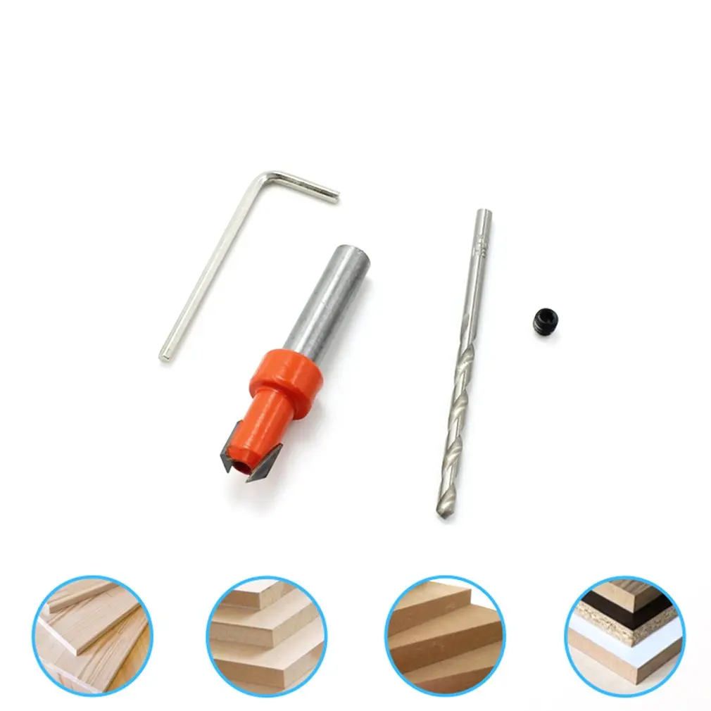 Woodworking Countersunk Drill Taper Hole Drill Alloy Head Screw Step Drill Wood Self Tapping Screw Installation Step Drill