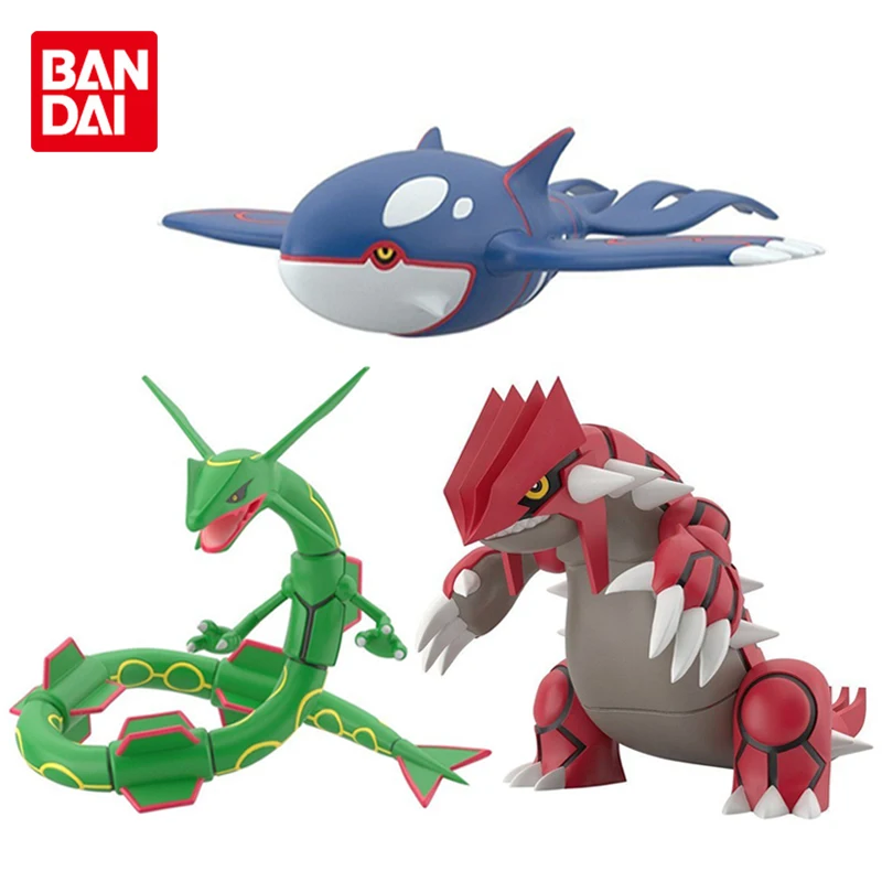 

Bandai Original CANDY TOY PB Limited Pokemon Scale World Hoenn Region Groudon Rayquaza Kyogre Anime Action Figure Toys Gift