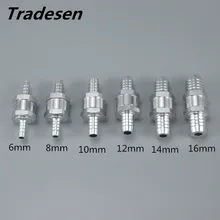 1 шт 6/8/10/12/14/16 мм из алюминиевого сплава с топливным обратным проверочным клапаном в одну сторону подходит карбюратор