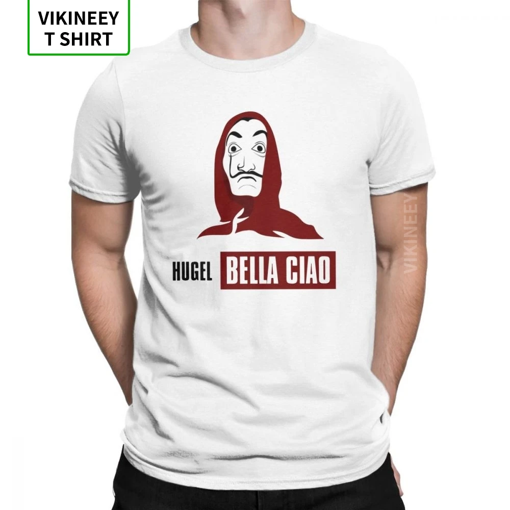 Деньги La Casa De Papel футболка для мужчин Bella Ciao одежда с рисунком House of Paper круглым