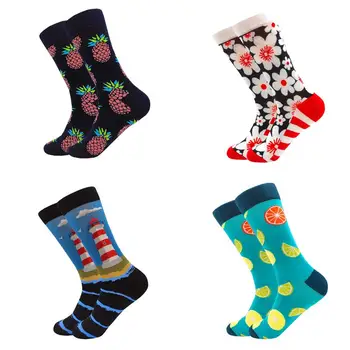 

Kawaii Cartoon print cute socks sewing pattern Spring and summer unisex funny cartoon socks Harajuku street hip hop socks