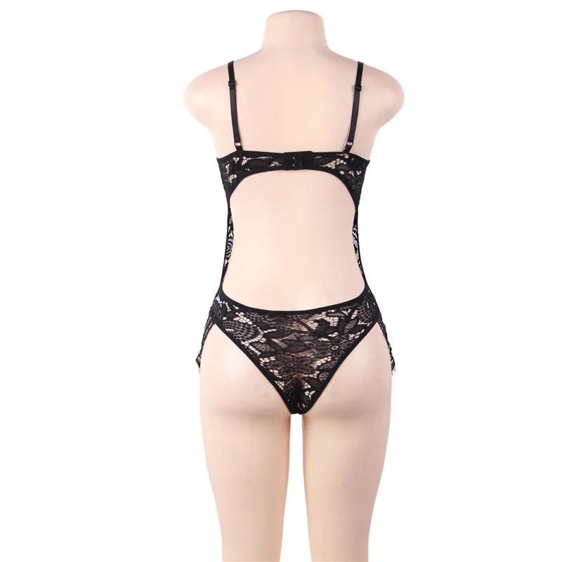 Comeonlover открытая сорочка Тедди с открытой спиной цветочный сексуальный боди Dentelle Femme Спагетти ремни привлекательные женские ресницы RE80640
