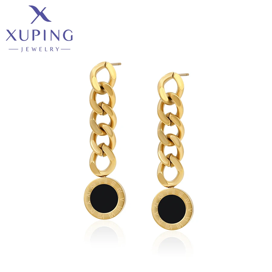 Xuping-Boucles d'oreilles style goutte en acier inoxydable pour femme,  bijoux, cadeaux d'anniversaire, nouveauté, A00795670