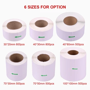 

Thermal Printing Label Paper Barcode Price Size Address Blank Labels Waterproof Oil-Proof Proof for Supermarket Store