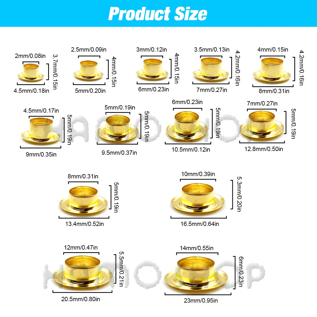 100set Gold Color Metal Eyelet Grommets With Eyelet Punch Die Tool Set for Leathercraft DIY Clothing Shoes Belt Bag Accessories eyelet punch tool set,eyelet grommet ring,eyelet grommet ring kit,grommet eyelet kit,grommet punch tool,grommet tool kit,grommet tool,screw back eyelets,eyelet grommet dies,metal eyelet buttons