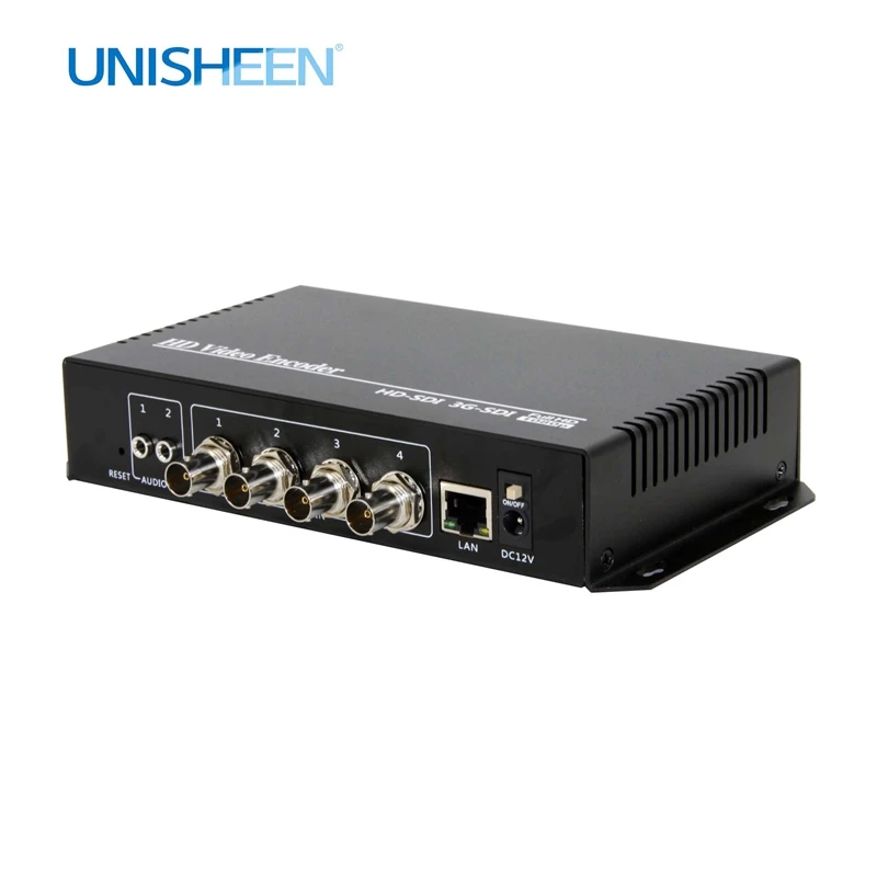 Unisheen сто RTSP RTMPS UDP H.265 HEVC H.264 4in1 SDI видео передатчик датчик прямые трансляции Youtubve Facebook Onvif|Карты видео- и