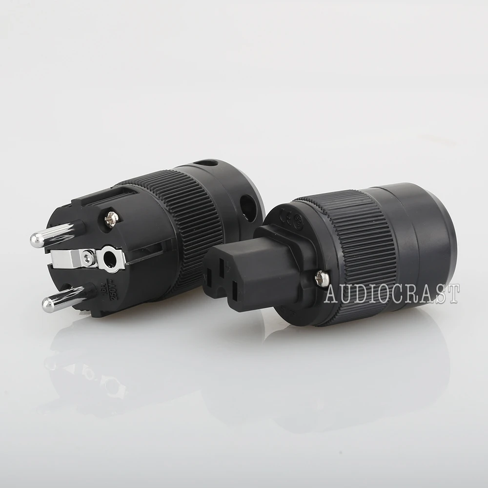 VB0109 High End родием EUR Schuko EU Мощность Plug& IEC разъем