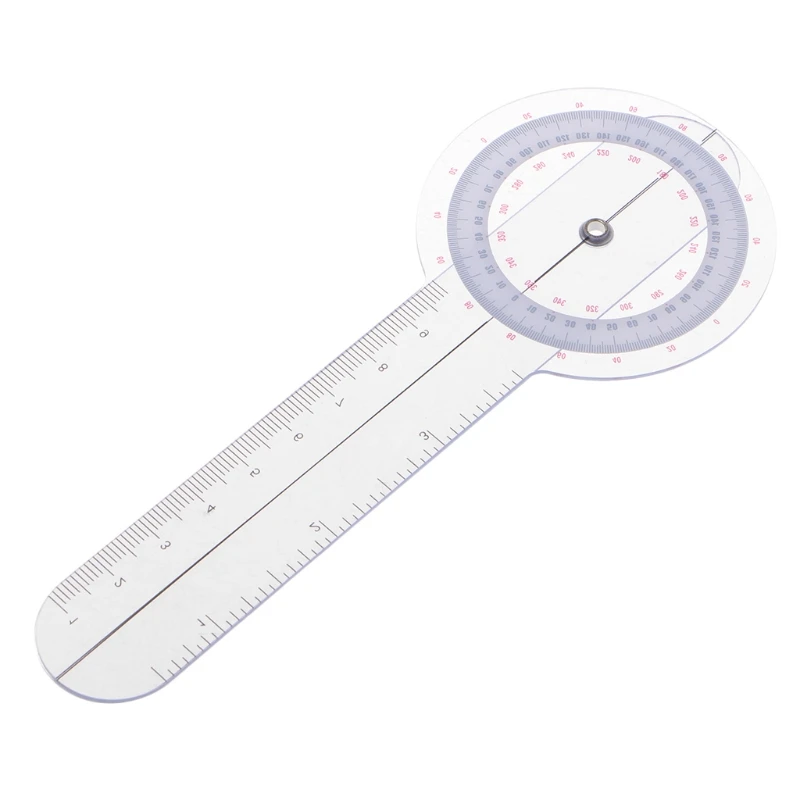 

3pcs/set Plastic 360 Degree Goniometer Angle Protractor Ruler Measure Medical Y51D