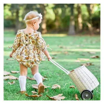 

Summer Newborn Baby Girl Clothes Floral Ruffle Romper Jumpsuit playsuit Playsuit