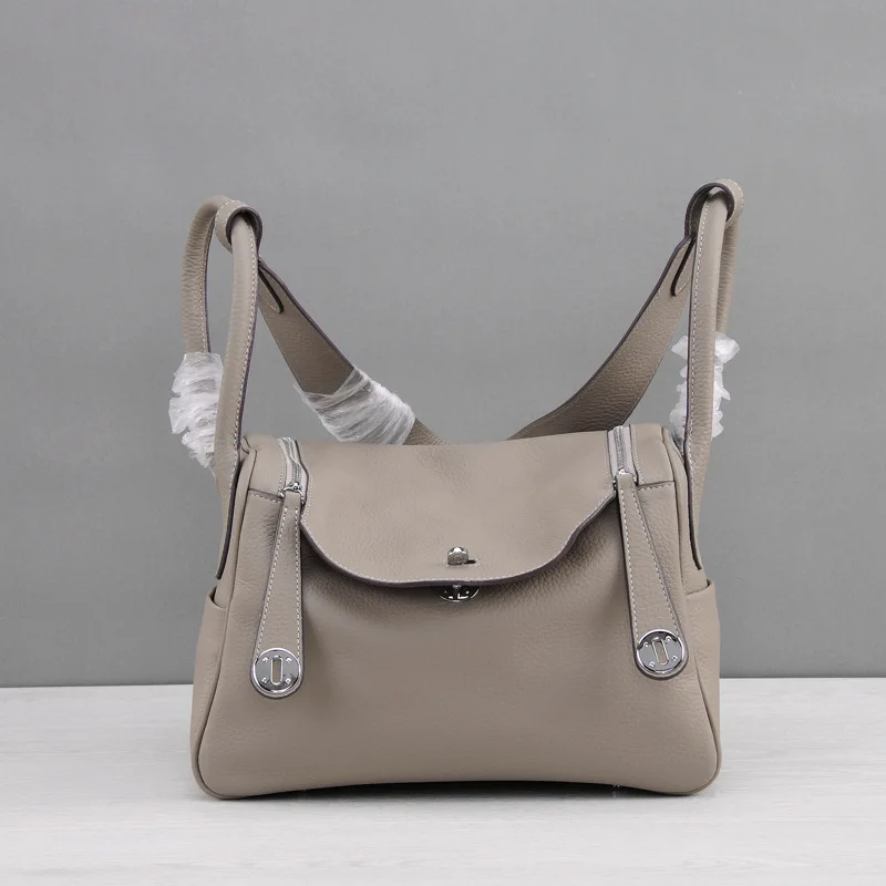 gray 26CM Новая сумка для лекарств кожаная сумка на ремне кожаная женская сумка Роскошные сумки женские дизайнерские сумки - Color: gray 26CM
