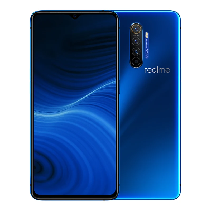 Мобильный телефон Realme X2 Pro с поддержкой Google Play NFC Global rom 20x Zoom 8 Гб 128 ГБ Snapdragon 855 50 Вт VOOC 64MP 5 камер - Цвет: Blue